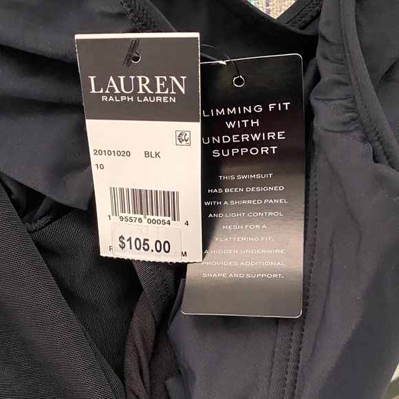 Lauren Ralph Lauren Ruffle Tankini swim top size 10 - Picture 12 of 14